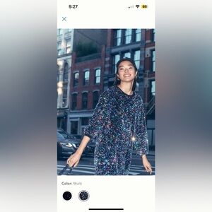 By Anthropologie Velvet Sequin Mini Dress - NWT Size XS